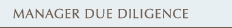 Manager Due Diligence